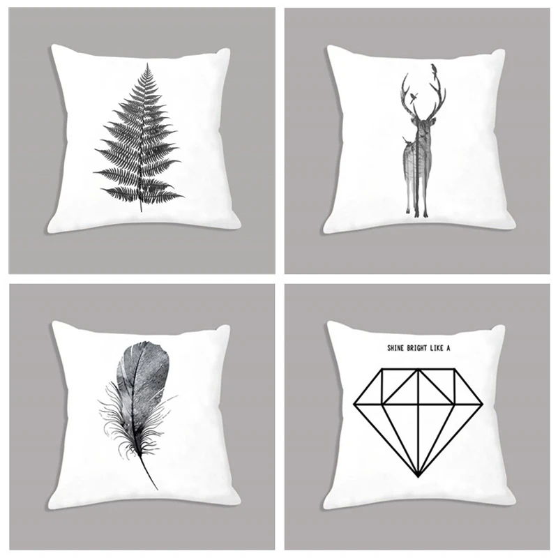 Nordic Cushion Deer Feather Printed Minimalist White Decorative Cushion for Sofa Room Decoration Plush Throw Pillow 45x45cm
Nordic Cushion Deer Feather Printed Minimalist White Decorative Cushion for Sofa Room Decoration Plush Throw Pillow 45x45cm