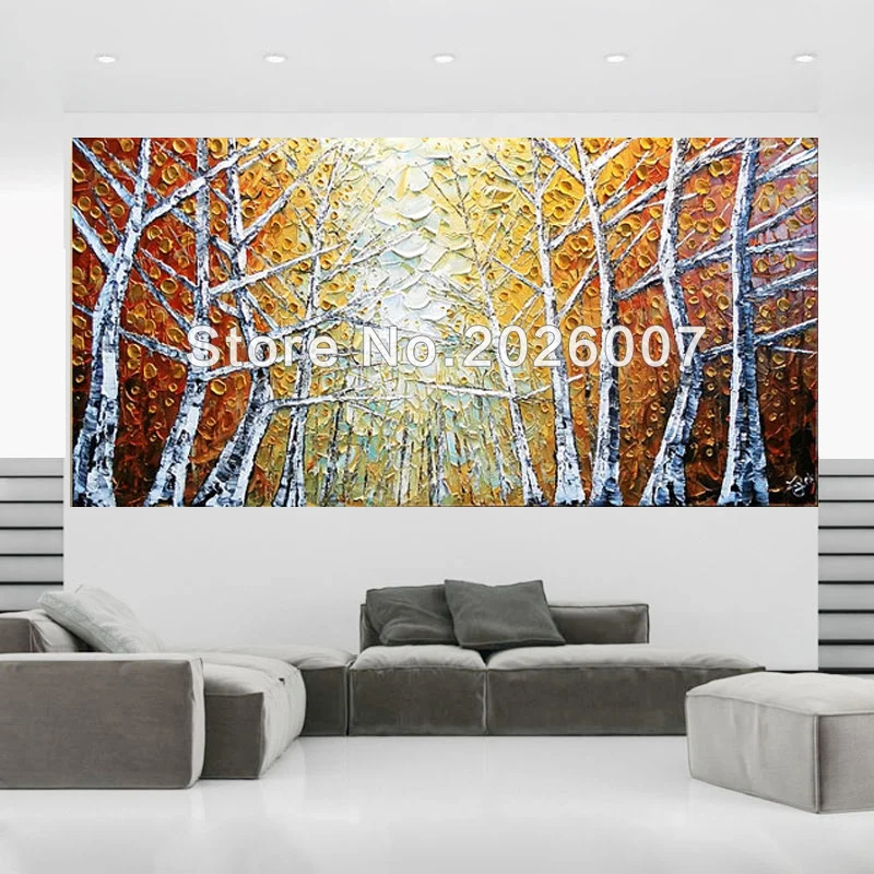 Hand Painted Landscape Palette Knife Oil Painting Tree Colorado Birch Abstract On Canvas Modern Home Decoration Artwork Fine Art
Hand Painted Landscape Palette Knife Oil Painting Tree Colorado Birch Abstract On Canvas Modern Home Decoration Artwork Fine Art