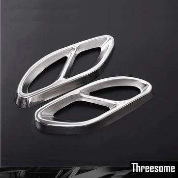 SRXTZM For Benz New Class E C Class GLC Class A B Silver Car Stainless Steel Rear Dual Exhaust End Pipe Tip Sticker Cover Trim
SRXTZM For Benz New Class E C Class GLC Class A B Silver Car Stainless Steel Rear Dual Exhaust End Pipe Tip Sticker Cover Trim