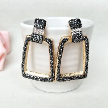5 Pairs Handmade Pave Crystal Zircon Jewelry square Shape Dangle Earrings, Fashion Jewelry For Women Earrings ER453
5 Pairs Handmade Pave Crystal Zircon Jewelry square Shape Dangle Earrings, Fashion Jewelry For Women Earrings ER453