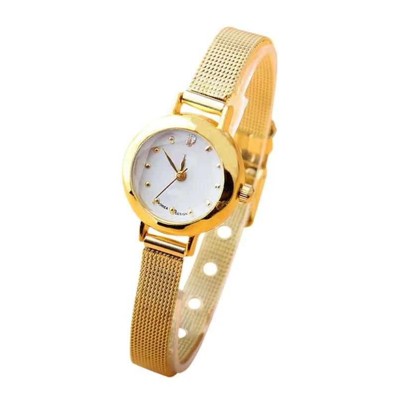 Golden Small Chic Relojes Dial Steel Band Quartz Wrist Watch Gift Girl Women Lady Relogio
Golden Small Chic Relojes Dial Steel Band Quartz Wrist Watch Gift Girl Women Lady Relogio