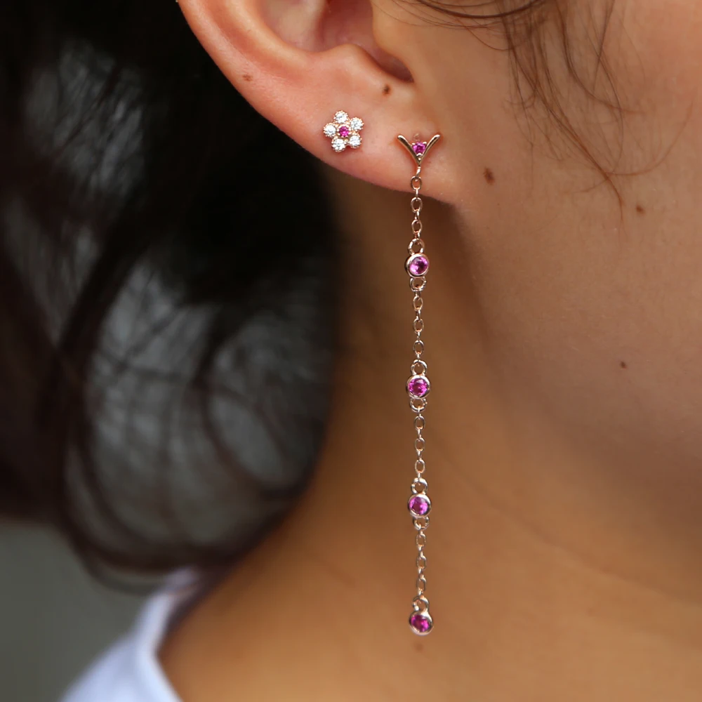 Rose gold color white red cz long chain tassel elegance gorgeous earring for women fashion jewelry 2018 new design
Rose gold color white red cz long chain tassel elegance gorgeous earring for women fashion jewelry 2018 new design