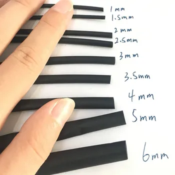 1 M/lot 2:1 Black 1mm 1.5mm 2mm 2.5mm 3mm 3.5mm 4mm 5mm 6mm Heat Shrink L48-56 Heatshrink Tubing Tube Sleeving Wrap Wire On Sale
1 M/lot 2:1 Black 1mm 1.5mm 2mm 2.5mm 3mm 3.5mm 4mm 5mm 6mm Heat Shrink L48-56 Heatshrink Tubing Tube Sleeving Wrap Wire On Sale