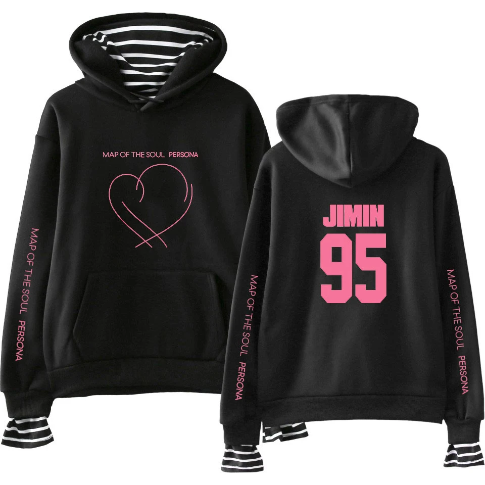 JIMIN J-HOPE JUNG KOOK SUGA New album Map Of The Soul Persona Print Fake Two Pieces Hoodie Women/men Fashion Thin/Fleece Clothes
JIMIN J-HOPE JUNG KOOK SUGA New album Map Of The Soul Persona Print Fake Two Pieces Hoodie Women/men Fashion Thin/Fleece Clothes