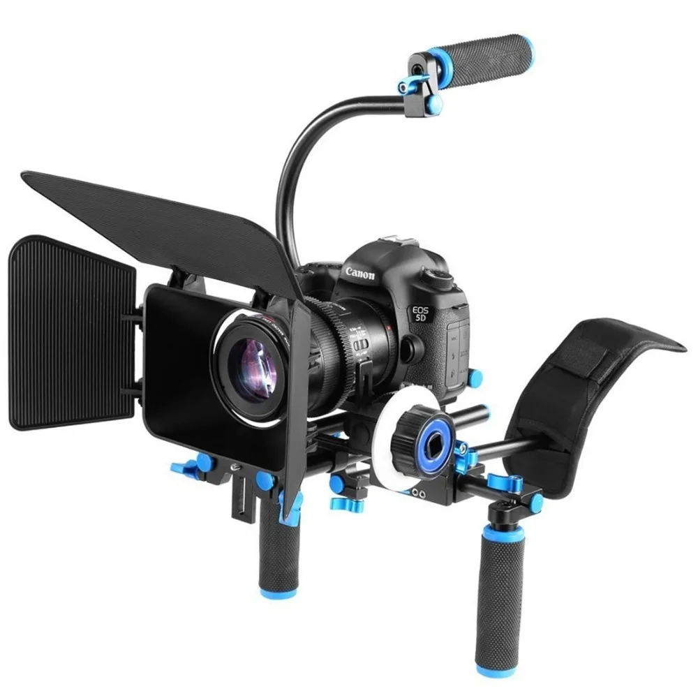 YELANGU YLG1102A-B Dual Handles Camera Shoulder Mount Kit with Matte Box & C Mount for DSLR Camera / Video Camera
YELANGU YLG1102A-B Dual Handles Camera Shoulder Mount Kit with Matte Box & C Mount for DSLR Camera / Video Camera