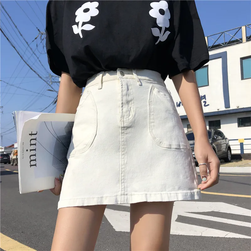S-XL 2 colors 2019 Summer High Waist Denim Skirt Women A-line Mini Skirts jeans Skirts womens (Z5291)
S-XL 2 colors 2019 Summer High Waist Denim Skirt Women A-line Mini Skirts jeans Skirts womens (Z5291)