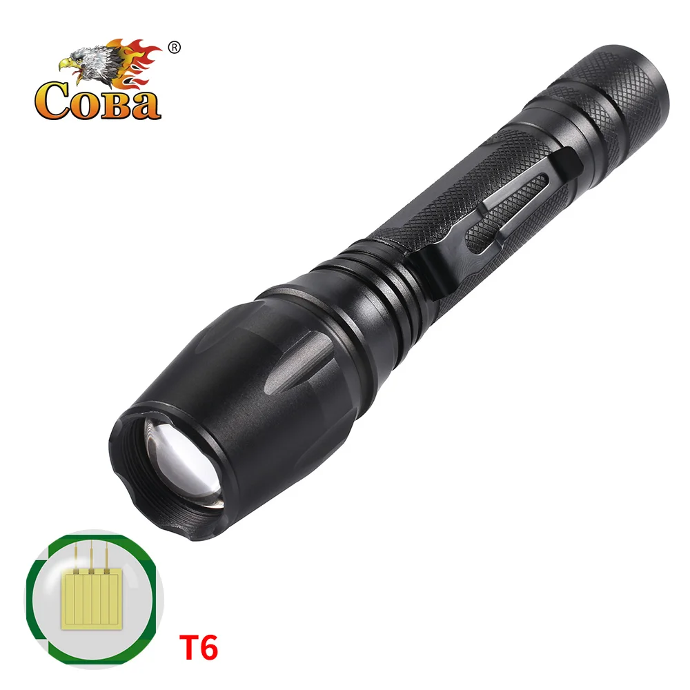 Coba T6 tactical flashlight led usb rechargeable torch bank power practical handy stainless pen clip back zoomable waterproof
Coba T6 tactical flashlight led usb rechargeable torch bank power practical handy stainless pen clip back zoomable waterproof