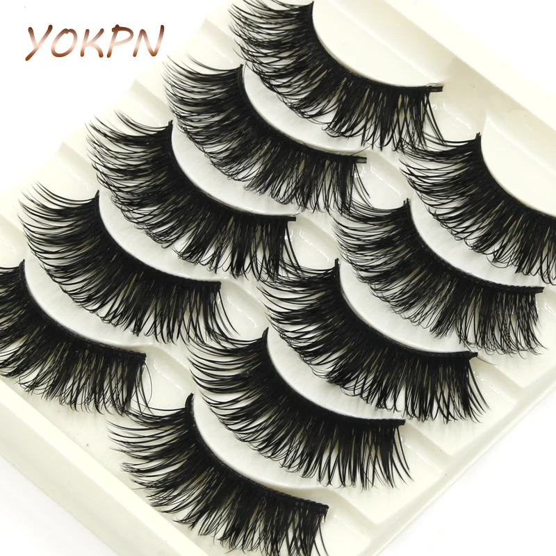 YOKPN New Fashion Makeup Lashes Thick False Eyelashes 1 box 5 pairs Cotton Terrier Cross Thick Fake Eyelashes
YOKPN New Fashion Makeup Lashes Thick False Eyelashes 1 box 5 pairs Cotton Terrier Cross Thick Fake Eyelashes