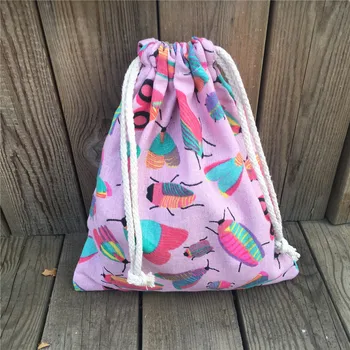YILE 1pc Cotton Drawstring Pouch Party Gift Bag Print Colorful Insect Pink Base YL81029b
YILE 1pc Cotton Drawstring Pouch Party Gift Bag Print Colorful Insect Pink Base YL81029b