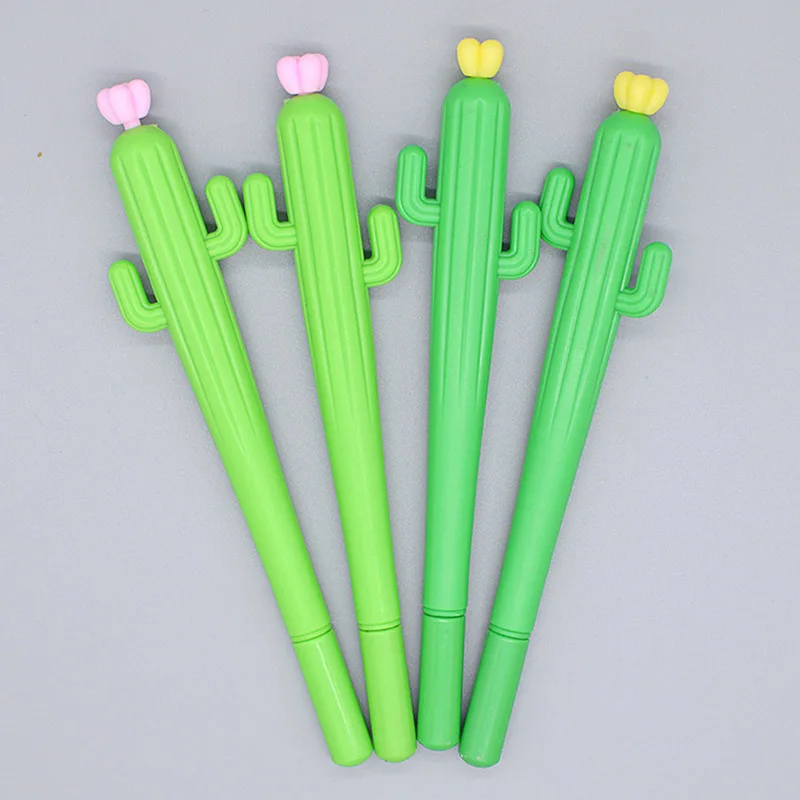 Кавайные ручки С КАКТУСОМ гелевые зеленые растения 1 шт.|Гелевые ручки| |
