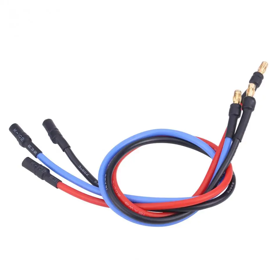 3Pcs/Set RC Silicone Cable Electronic Speed Controller ESC Motor 30cm Silicone Cable with 3.5mm Banana Connector Wiring Wires
3Pcs/Set RC Silicone Cable Electronic Speed Controller ESC Motor 30cm Silicone Cable with 3.5mm Banana Connector Wiring Wires