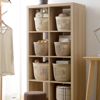 Portable Plastic Storage Basket Creative Fashion Trash Can Desktop Hollow Design Home Cloth Toys Snacks Storage Containers
Portable Plastic Storage Basket Creative Fashion Trash Can Desktop Hollow Design Home Cloth Toys Snacks Storage Containers