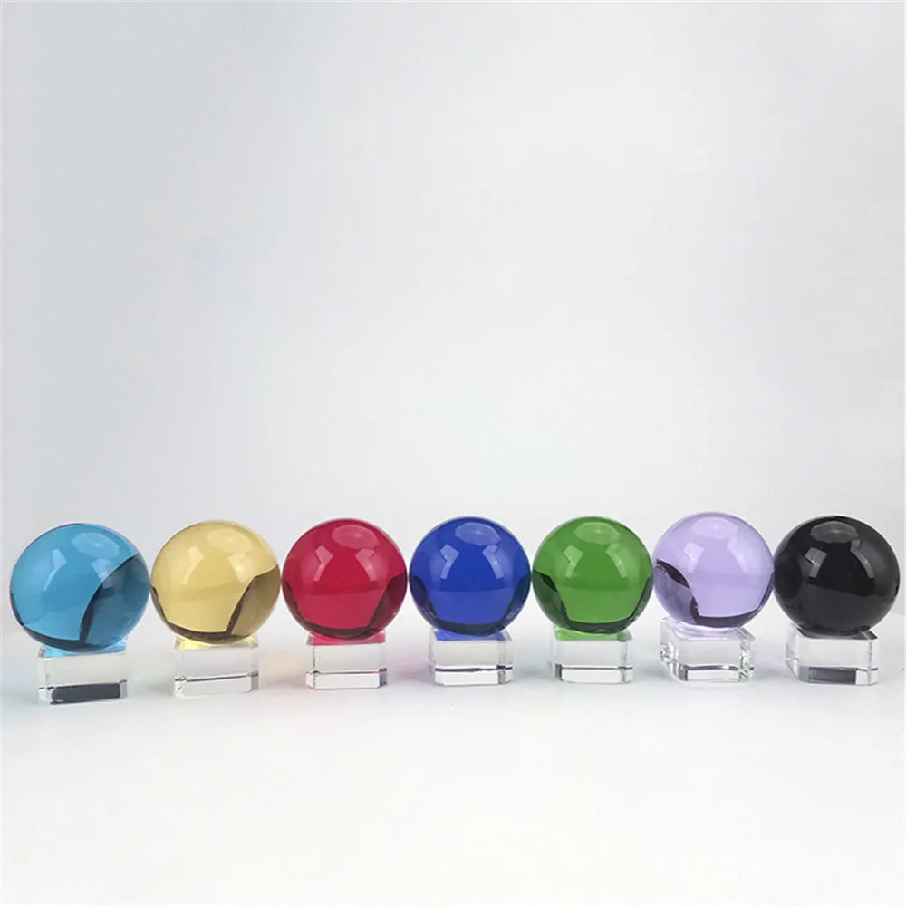 1pcs Hot Sell Chromatic Crystal Ball 40mm Quartz FengShui Glass Crystals Craft Take Pictures Home Decorative Balls Gift
1pcs Hot Sell Chromatic Crystal Ball 40mm Quartz FengShui Glass Crystals Craft Take Pictures Home Decorative Balls Gift