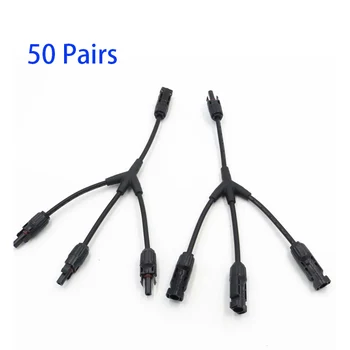 50 Pairs 3 branch Y type Male & Female Solar Panel Cable Connector 4 way plug Parallel connection plate assembly
50 Pairs 3 branch Y type Male & Female Solar Panel Cable Connector 4 way plug Parallel connection plate assembly