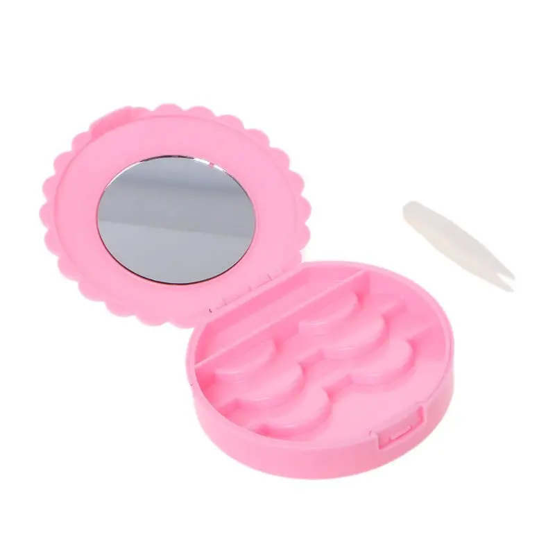 12x5cm Plastic Round Makeup Storage Box Flower Shape Cute Bowknot False Eyelash Case Container Organizer Holder Portable
12x5cm Plastic Round Makeup Storage Box Flower Shape Cute Bowknot False Eyelash Case Container Organizer Holder Portable