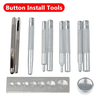 11pcs Metal Leather Craft Tool Die Punch Hole Snap Rivet Fastener Button Setter Base Kit For DIY Leathercraft Punch Rivet Set
11pcs Metal Leather Craft Tool Die Punch Hole Snap Rivet Fastener Button Setter Base Kit For DIY Leathercraft Punch Rivet Set