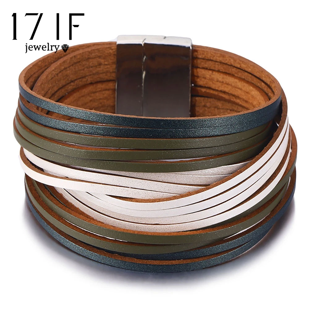 17IF Fashion Leather Wrap Bracelet For Women Men Multiple Layers Charms Bracelets Couples Pulsera Mujer Basics Jewelry 2019 New
17IF Fashion Leather Wrap Bracelet For Women Men Multiple Layers Charms Bracelets Couples Pulsera Mujer Basics Jewelry 2019 New