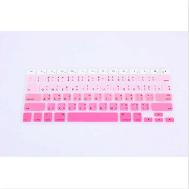 Gradient Pink Thai Keyboard Film protector for Macbook Air Pro Retina 13 15 17 Laptop Skin Covers for Mac book 13 15 Gel
Gradient Pink Thai Keyboard Film protector for Macbook Air Pro Retina 13 15 17 Laptop Skin Covers for Mac book 13 15 Gel