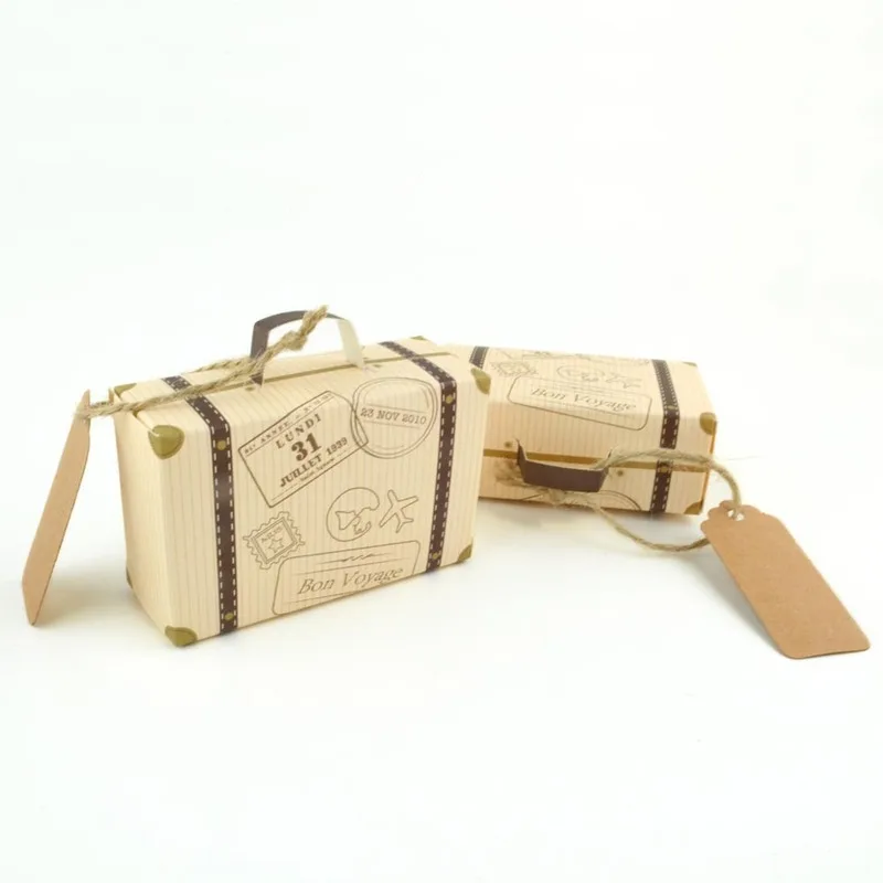 10sets Creative Mini Suitcase Design Candy Box Candy Packaging Carton Chocolate Box Wedding Gift Box with Card for Event Party
10sets Creative Mini Suitcase Design Candy Box Candy Packaging Carton Chocolate Box Wedding Gift Box with Card for Event Party