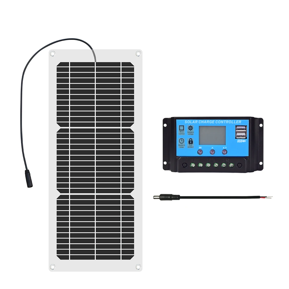 10W flexible Waterproof Solar Panel Module Battery Charger 10A 12V Controller Kits for Car/Truck/Motorcycle/Boat/Camping/Hiking
10W flexible Waterproof Solar Panel Module Battery Charger 10A 12V Controller Kits for Car/Truck/Motorcycle/Boat/Camping/Hiking