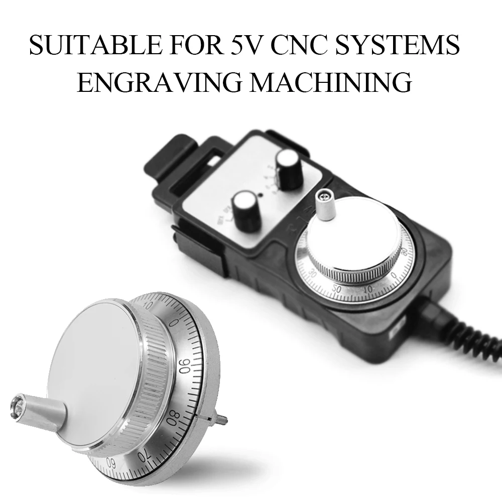 CNC Pulser Handwheel 5V 6pin Pulse 100 Manual Pulse Generator Hand Wheel CNC Machine 60mm Rotary Encoder
CNC Pulser Handwheel 5V 6pin Pulse 100 Manual Pulse Generator Hand Wheel CNC Machine 60mm Rotary Encoder