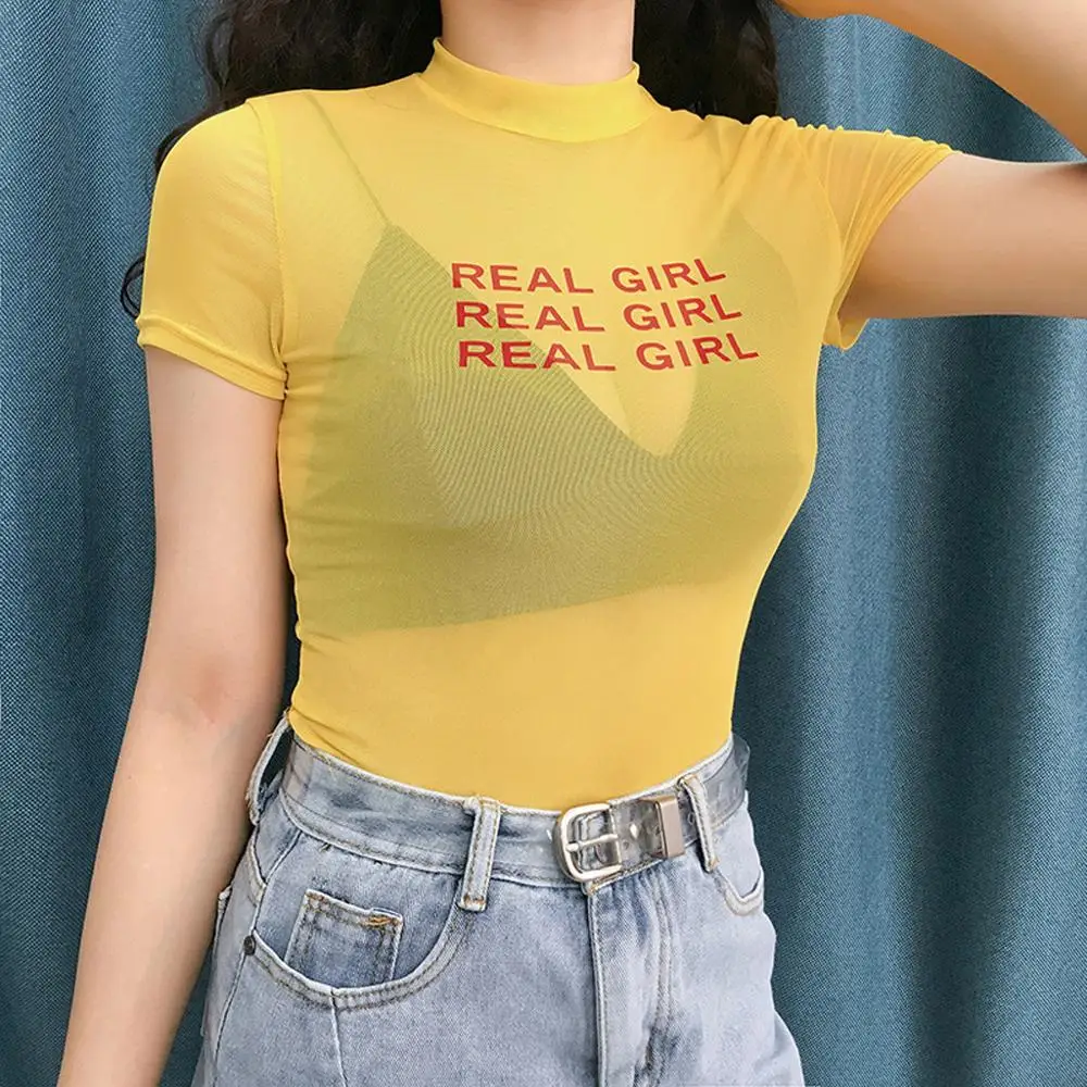 sexy transparent tops Fashion Women Summer O-Neck Short Sleeve Letter Print Mesh Perspective Crop Top %8
sexy transparent tops Fashion Women Summer O-Neck Short Sleeve Letter Print Mesh Perspective Crop Top %8