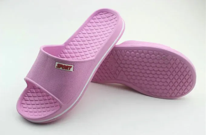 Summer Pure Color Lovers Household Disposable Bath Slippers Spa Hotel Slippers Bathroom Anti-skid Mens And Womens Soft Slide Slippers (13)