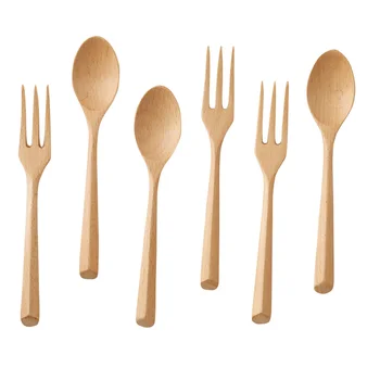 6pcs Creative Natural Wooden Dinnerspoon Fork Tableware Set Serving Fruit Salad Fork Teaspoon Korean Style Cutlery Utensils
6pcs Creative Natural Wooden Dinnerspoon Fork Tableware Set Serving Fruit Salad Fork Teaspoon Korean Style Cutlery Utensils