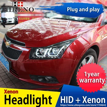 Hireno Headlamp for 2010-2014 Chevrolet Cruze Headlight Headlight Assembly LED DRL Angel Lens Double Beam HID Xenon 2pcs
Hireno Headlamp for 2010-2014 Chevrolet Cruze Headlight Headlight Assembly LED DRL Angel Lens Double Beam HID Xenon 2pcs