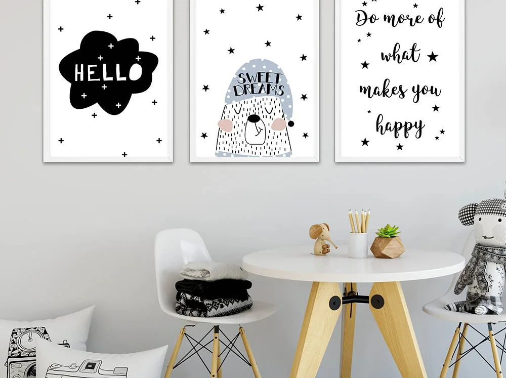 Cartoon-Bear-Animal-Wall-Art-Canvas-Nordic-Poster-Nursery-Quote-Prints-Painting-Wall-Picture-Baby-Children(1)