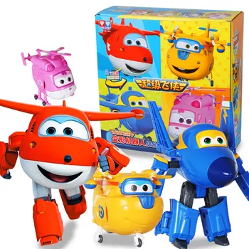 4pcs/set New Packing Big Super Wings Deformation Airplane Robot Action Figures Super Wings Transformation toy for children gift
4pcs/set New Packing Big Super Wings Deformation Airplane Robot Action Figures Super Wings Transformation toy for children gift