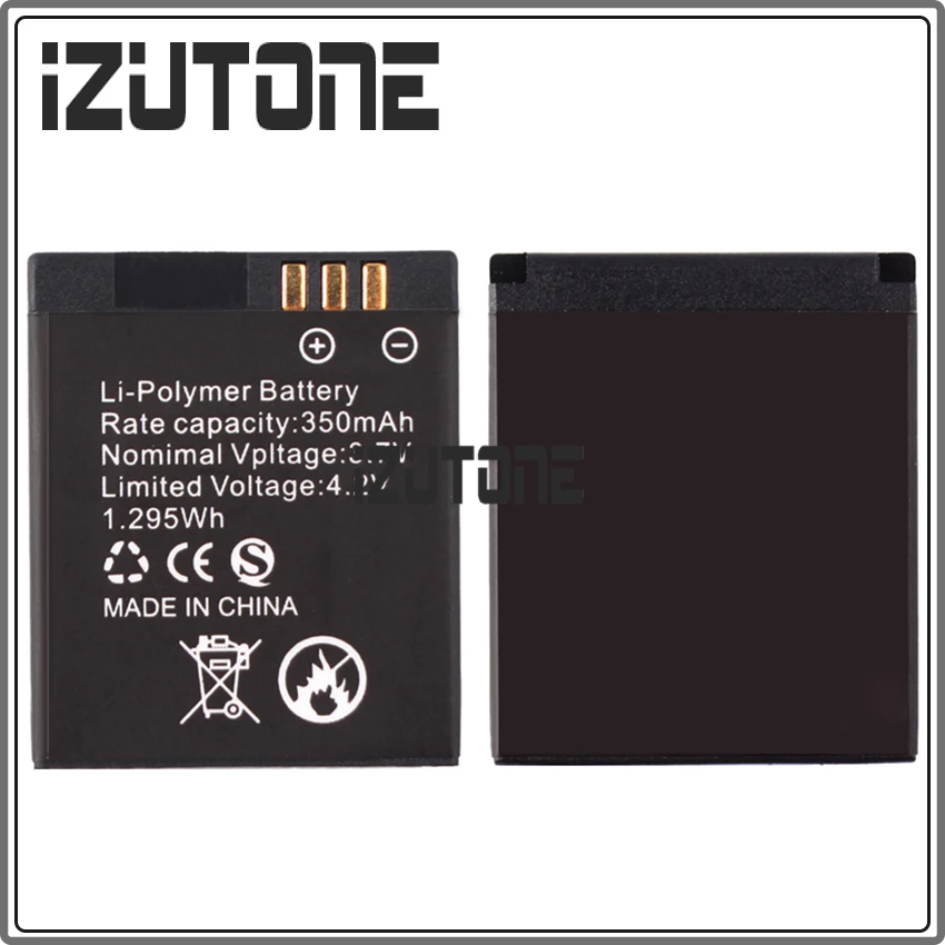 100% warranty 350mah Li-polymer battery pack replacement For GT08 smart watch mobile phone by Free Shipping | Мобильные телефоны и