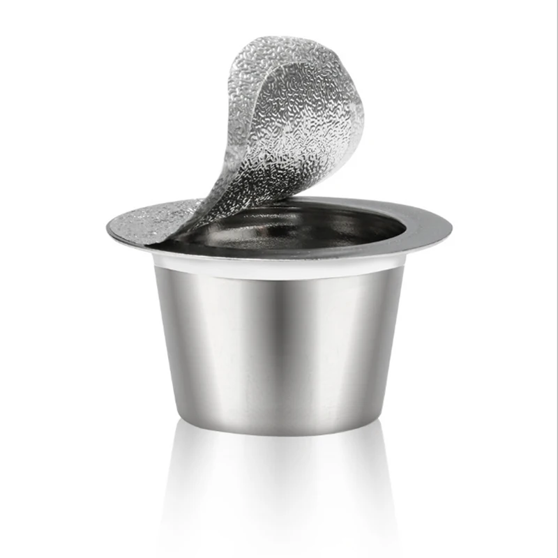 Refillable Reusable Stainless Steel Refill Coffee Capsulas for Nespresso Machines Maker 1 Pod + 60 Seals
Refillable Reusable Stainless Steel Refill Coffee Capsulas for Nespresso Machines Maker 1 Pod + 60 Seals