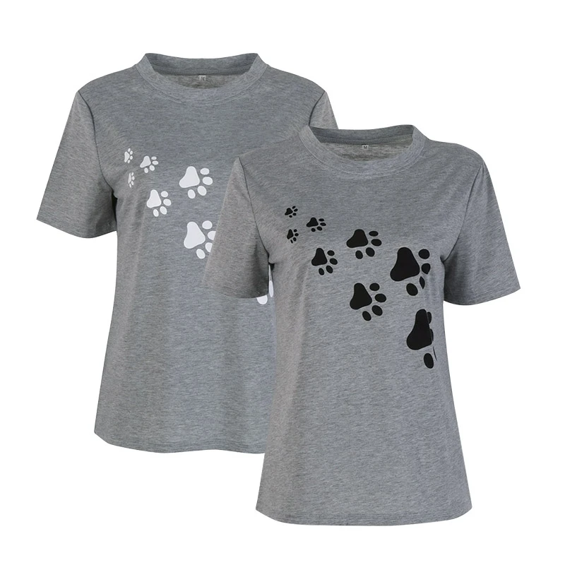 Cat paws print Women tshirt Cotton Casual Funny t shirt For Lady Top Tee Hipster gray
Cat paws print Women tshirt Cotton Casual Funny t shirt For Lady Top Tee Hipster gray