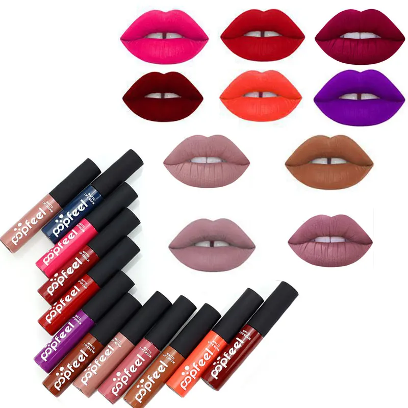 Fashion Sexy Red Velvet Matte Long Lasting Lipstick Colors Tint liquid Soft Matte Lipstick Waterproof Lip Gloss Brand Makeup
Fashion Sexy Red Velvet Matte Long Lasting Lipstick Colors Tint liquid Soft Matte Lipstick Waterproof Lip Gloss Brand Makeup