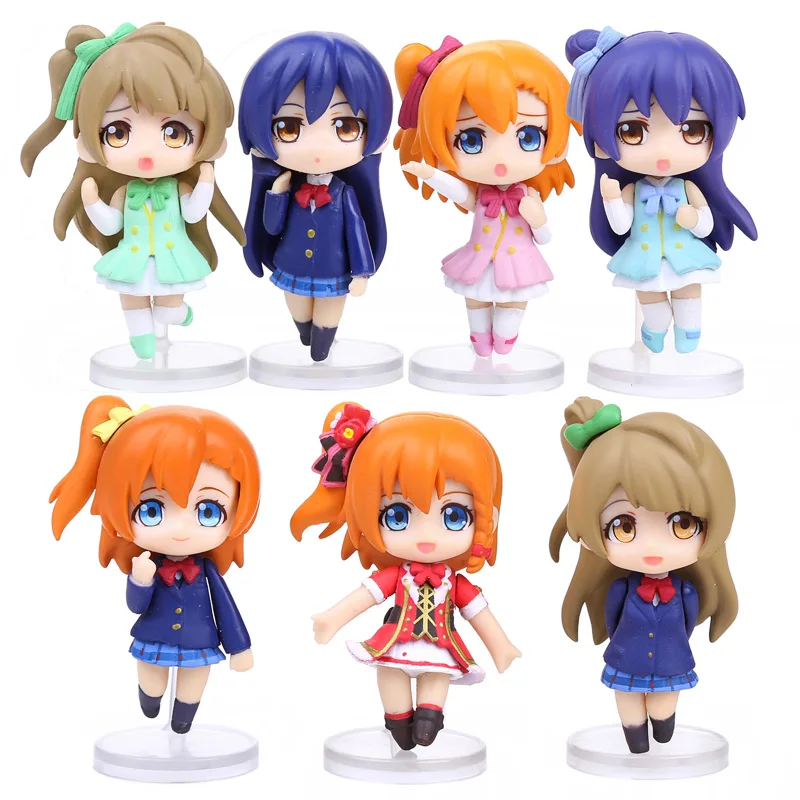 7pcs/set love Live! School Idol Project PVC Figures Toys Kousaka Honoka Minami Kotori Sonoda Umi
7pcs/set love Live! School Idol Project PVC Figures Toys Kousaka Honoka Minami Kotori Sonoda Umi