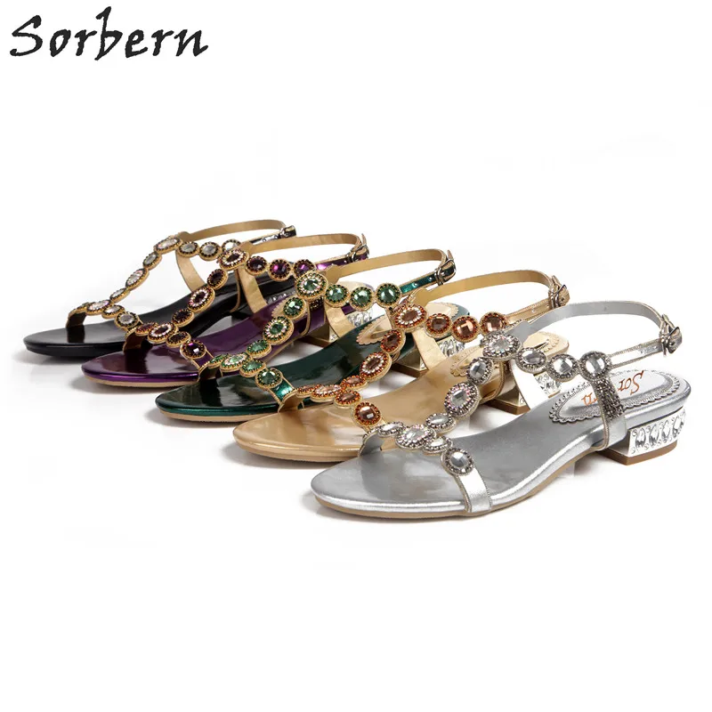 Sorbern Crystal Women Sandals Bridal Wedding Shoes T Strap Fashion 2018 Party Shoes Cheap Modest Buckle Strap Sexy Ladies Shoes
Sorbern Crystal Women Sandals Bridal Wedding Shoes T Strap Fashion 2018 Party Shoes Cheap Modest Buckle Strap Sexy Ladies Shoes