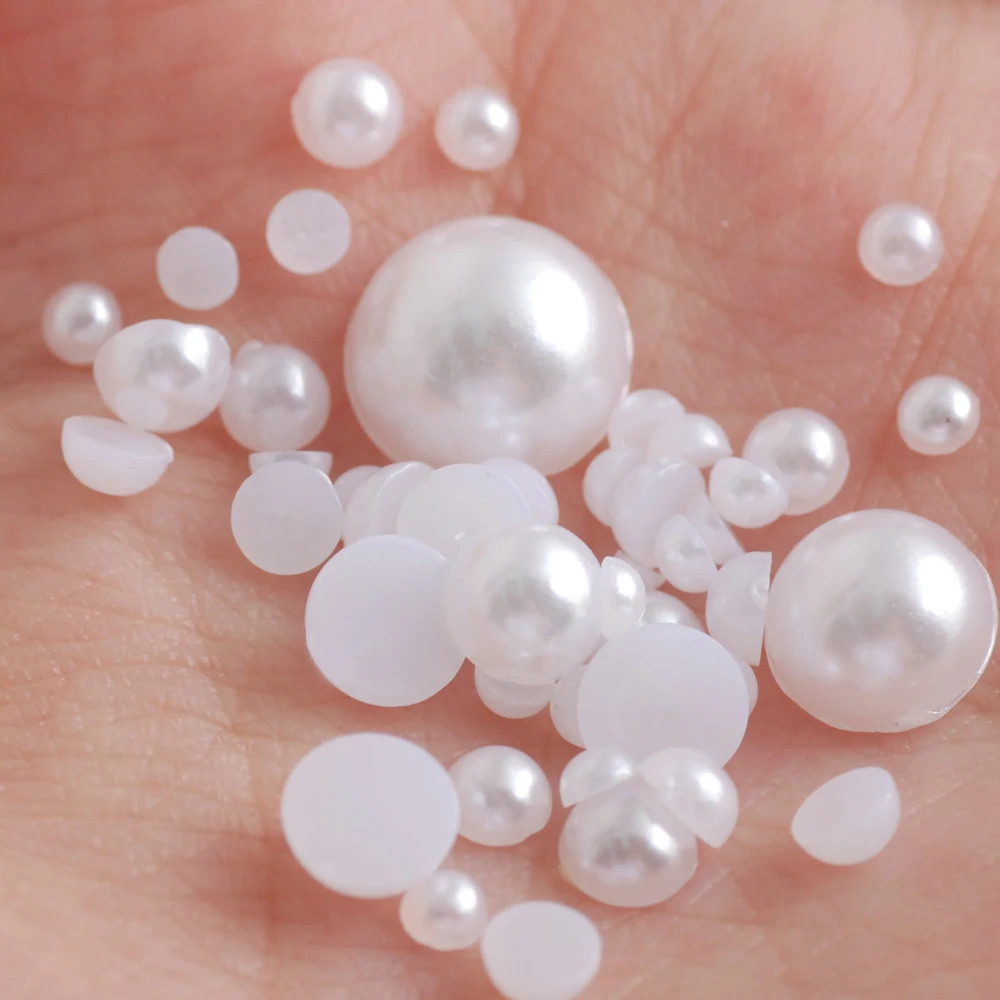 Half Round Flat back ABS Pearls Jewelry Garment Beads DIY Craft 500pack Mix Sizes 2/3/4/5/6/7/8mm For Nail Art Pearls
Half Round Flat back ABS Pearls Jewelry Garment Beads DIY Craft 500pack Mix Sizes 2/3/4/5/6/7/8mm For Nail Art Pearls