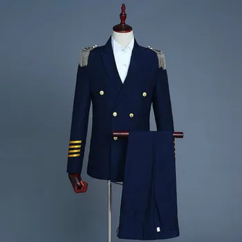 Men's suits, captains, suits, double-breasted parties, tassels, epaulettes, uniforms, costumes, photo studios, photo dresses
Men's suits, captains, suits, double-breasted parties, tassels, epaulettes, uniforms, costumes, photo studios, photo dresses