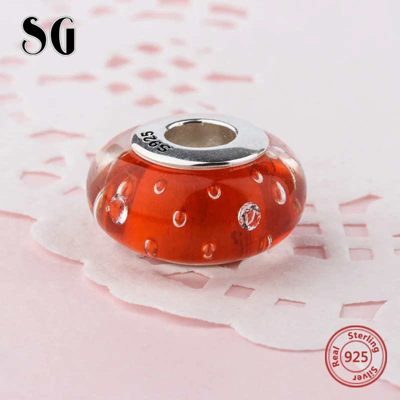 SG sterling silver 925 blister Murano glass beads fit authentic European charm bracelet fashion jewelry accessory supply gifts
SG sterling silver 925 blister Murano glass beads fit authentic European charm bracelet fashion jewelry accessory supply gifts