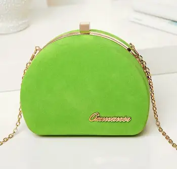 New arrival 4 color suede mini candy color letter circular chain shoulder bag clutch party evening bag purse women's flap
New arrival 4 color suede mini candy color letter circular chain shoulder bag clutch party evening bag purse women's flap