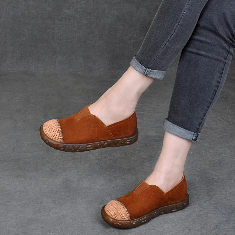 Women Leather Flats Lazy Shoes Casual 2019 Spring Loafers Girls Soft Bottom Handmade Genuine Leather Women Flat Casual Boat Shoe
Women Leather Flats Lazy Shoes Casual 2019 Spring Loafers Girls Soft Bottom Handmade Genuine Leather Women Flat Casual Boat Shoe
