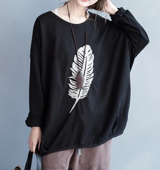 SuperAen 2018 Autumn New Loose Women Hoody Pluz Size Casual Sweatshirts Wild Fashion Embroidery Cotton Sweatshirts Female Tops
SuperAen 2018 Autumn New Loose Women Hoody Pluz Size Casual Sweatshirts Wild Fashion Embroidery Cotton Sweatshirts Female Tops
