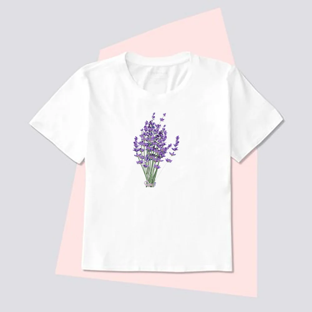 Lavender T Shirt Women Casual Tshirt Fashion T-shirt White Short Sleeve Top Tees Female
Lavender T Shirt Women Casual Tshirt Fashion T-shirt White Short Sleeve Top Tees Female