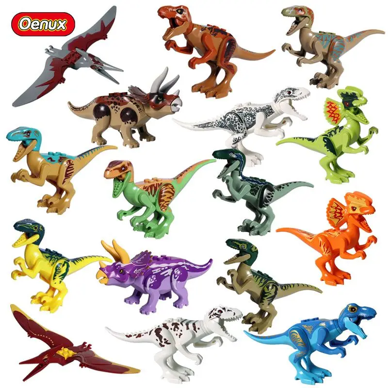 Oenux Jurassic Dinosaurs Building Block Cryolophosaurus Pterosaur T-Rex Model DIY Assemble Brick Compatible With Duploe Kids Toy
Oenux Jurassic Dinosaurs Building Block Cryolophosaurus Pterosaur T-Rex Model DIY Assemble Brick Compatible With Duploe Kids Toy