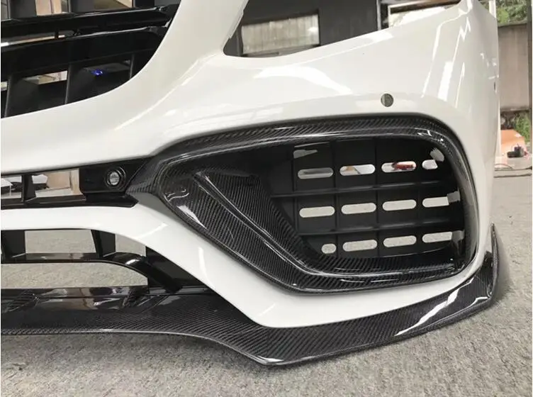 Carbon Fiber Front Fog Skirts Kit Bumper Air Vent Outlet Cover Trim For Benz W213 E200 E260 E63 AMG 2016 2017 2018 2019
Carbon Fiber Front Fog Skirts Kit Bumper Air Vent Outlet Cover Trim For Benz W213 E200 E260 E63 AMG 2016 2017 2018 2019