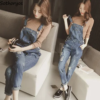 Jumpsuits Women Solid Color Ripped Pockets Button Womens Vintage Jumpsuit Trendy Korean Style Students Chic Trendy Leisure Chic
Jumpsuits Women Solid Color Ripped Pockets Button Womens Vintage Jumpsuit Trendy Korean Style Students Chic Trendy Leisure Chic