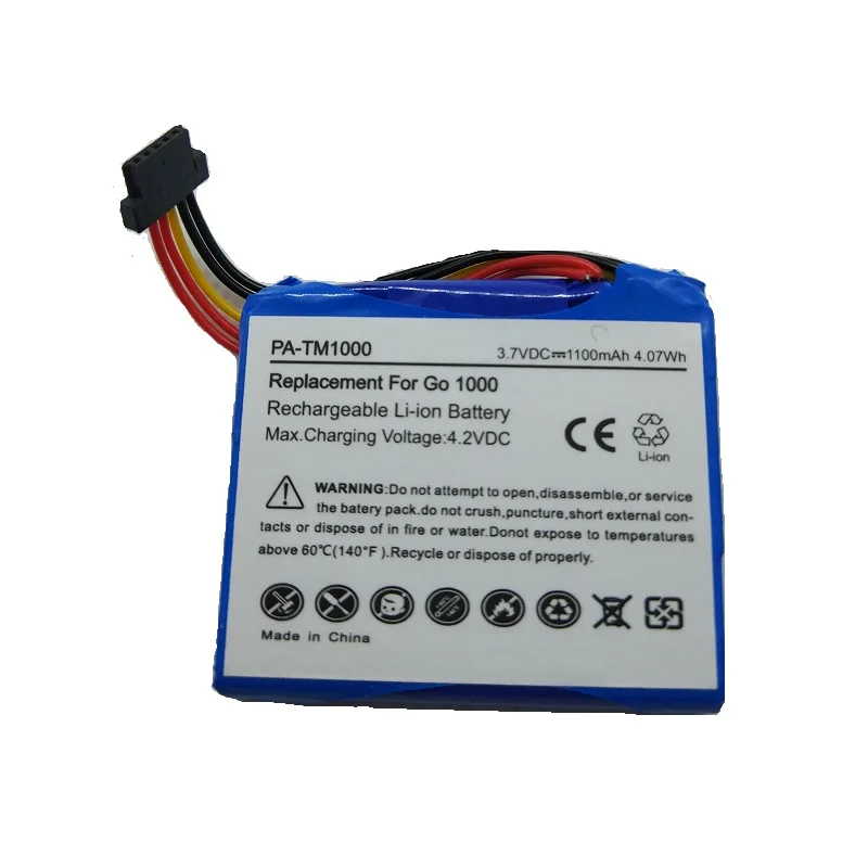 

1100mAh Battery for TomTom Go 1000,Go 1000 Live,Go 1005,Go 1005 Live GPS Navigator Li-Ion Rechargeable Accumulator Replacement