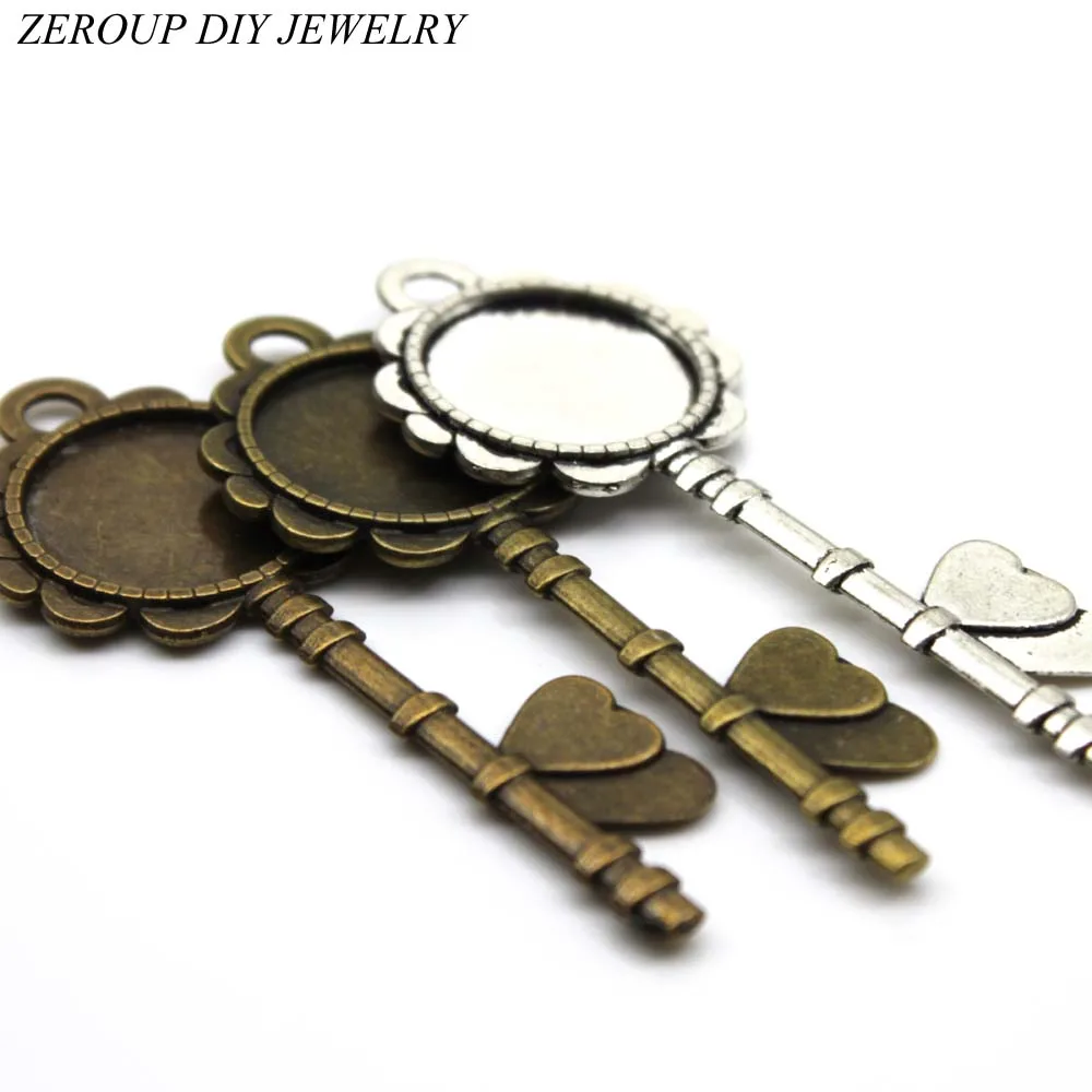 2pcs/lot Fit 20mm Round Glass Antique Bronze Silver Key Cabochon Blank Tray Pendant Setting Cameo Settings Pendant Charms
2pcs/lot Fit 20mm Round Glass Antique Bronze Silver Key Cabochon Blank Tray Pendant Setting Cameo Settings Pendant Charms