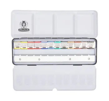 Schmincke Horadam Aquarell Half-Pan Paint Metal Set with 12 Open Spaces, Set of 12 Colors
Schmincke Horadam Aquarell Half-Pan Paint Metal Set with 12 Open Spaces, Set of 12 Colors